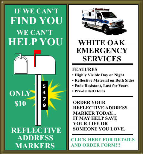 Order Your New Reflective Address Marker Today!