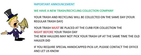 New Trash/Recycling Collection Company